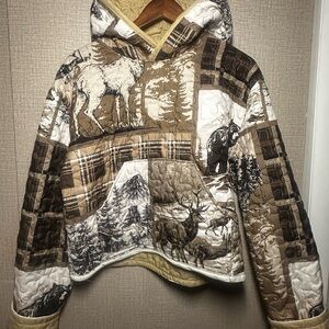 Handmade quilt hoodie
